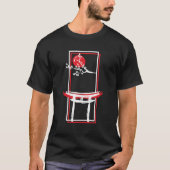 Jingū Torii Tor mit Blumenmoon und Sakura Tree T-Shirt (Vorderseite)