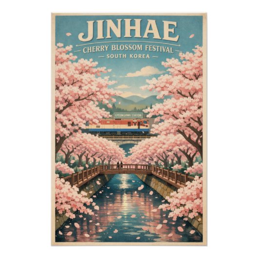 Jinhae Cherry Blossom Festival, South Korea Poster (Vorderseite)