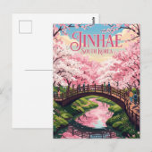 Jinhae-Distrikt Südkorea Postkarte (Vorne/Hinten)