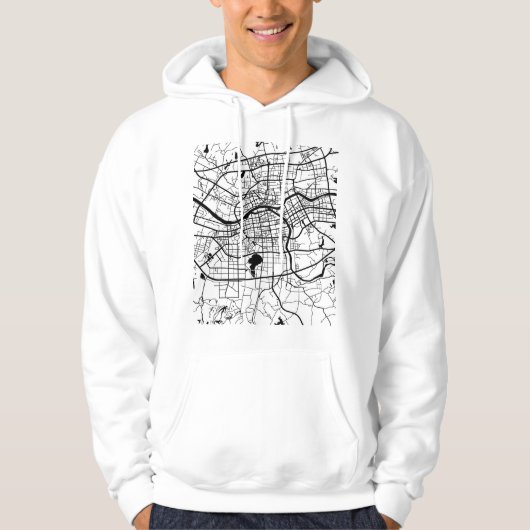 Jinhua China City Map Hoodie (Vorderseite)