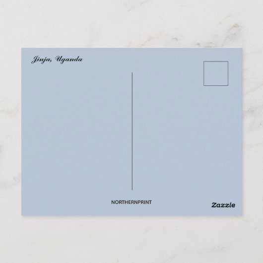 Jinja Uganda Postkarte (Rückseite)