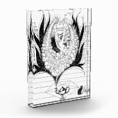 Jinn-Linienillustration Acrylblock Fotoblock (Links)