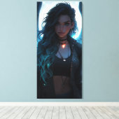 Jinx als Engel Leinwanddruck (Insitu (Holzboden))