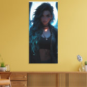 Jinx als Engel Leinwanddruck (Insitu (Wohnzimmer))