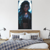 Jinx als Engel Leinwanddruck (Insitu (Schlafzimmer))