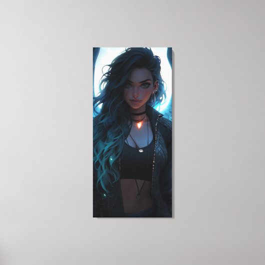 Jinx als Engel Leinwanddruck (Vorderseite)