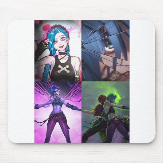 Jinx Arcane anime mousepad (Vorne)