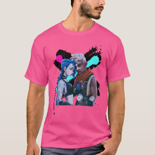 Jinx Ekko Arcane Movies Riot League of Legends T-Shirt