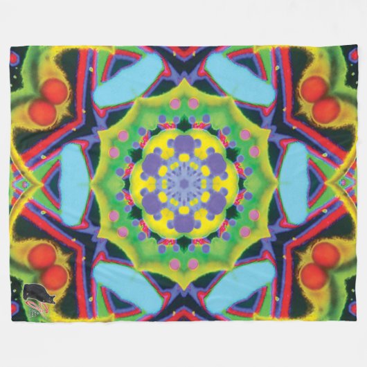 Jinx Kaleidoscope Fleecedecke (Vorderseite (Horizontal))