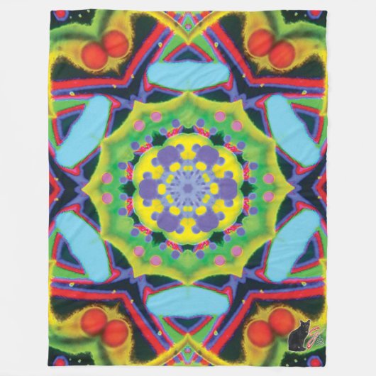 Jinx Kaleidoskop Fleecedecke (Vorderseite)
