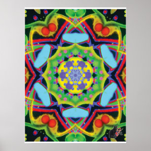 Jinx Kinematische Collage Kaleidoskop Poster