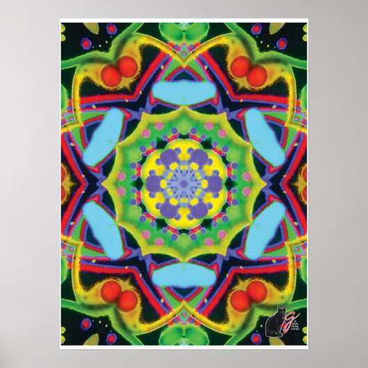 Jinx Kinetic Collage Kaleidoscope Poster (Vorne)