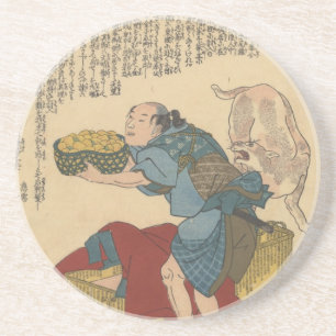 Jinzaburō, Shikamatsu Kanrokus Diener Getränkeuntersetzer