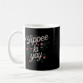 Jippie Ki-jay Lustiges Weihnachten  Kaffeetasse (Links)