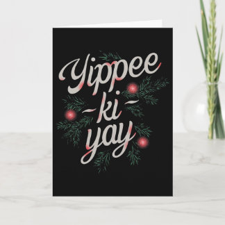 Jippie Ki-jay Lustiges Weihnachten  Karte