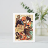 Jiraiya und Snake Kuniyoshi Japanisch Bildende Kun Postkarte (Stehend Vorderseite)