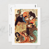 Jiraiya und Snake Kuniyoshi Japanisch Bildende Kun Postkarte (Vorne/Hinten)