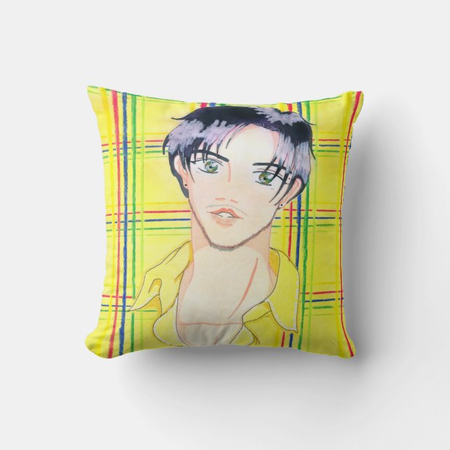 Jiremi im karierten Kissen (Vorderseite)