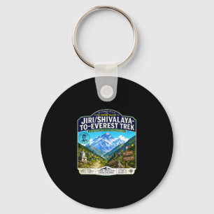 Jiri Shivalaya zum Everest Trek Vintage Berg Schlüsselanhänger