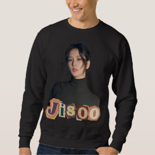 Jisoo - Klassische Schönheit in einfarbiger Kunst Sweatshirt