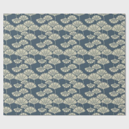 Jitaku blaues Lotus Packpapier (Flach)