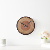 Jitaku Tree Rings Clock Runde Wanduhr (Zuhause)