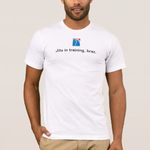 Jits im Training, braz. T-Shirt