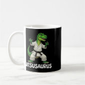 Jitsusaurus Dinosaur Karate Kampfsport Spaß Enthus Kaffeetasse (Links)