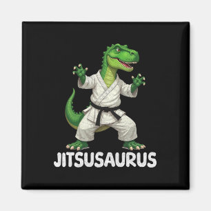 Jitsusaurus Dinosaur Karate Kampfsport Spaß Enthus Magnet