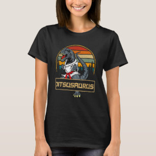 Jitsusaurus Funny Jiu Jitsu T-Rex BJJ MIXED MARTIA T-Shirt