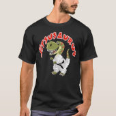 Jitsusaurus Funny Jiu Jitsu Trex Black Belt T-Shirt (Vorderseite)