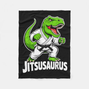 Jitsusaurus Lustiger Dinosaurier Grüner T-Rex Bras Fleecedecke