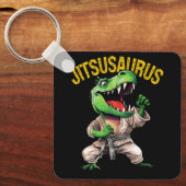 Jitsusaurus Martial Art Brazilian Jiu Jitsu Trex B Schlüsselanhänger (Vorderseite)