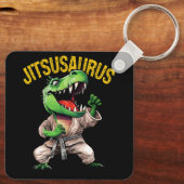 Jitsusaurus Martial Art Brazilian Jiu Jitsu Trex B Schlüsselanhänger (Rückseite)