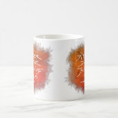 Jitter Juice Junkie - Kaffeekunst auf Weiß. Kaffeetasse (Mittel)