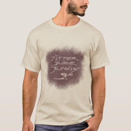 Jitter Juice Junkie - transparente Kaffeekunst. T-Shirt