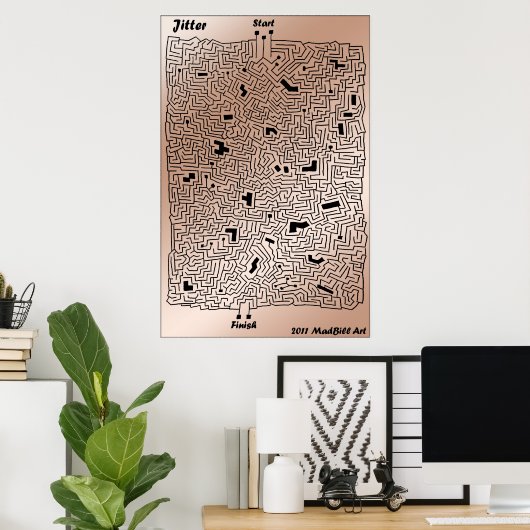 Jitter Maze Poster (Heimbüro)