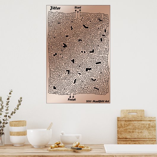 Jitter Maze Poster (Küche)