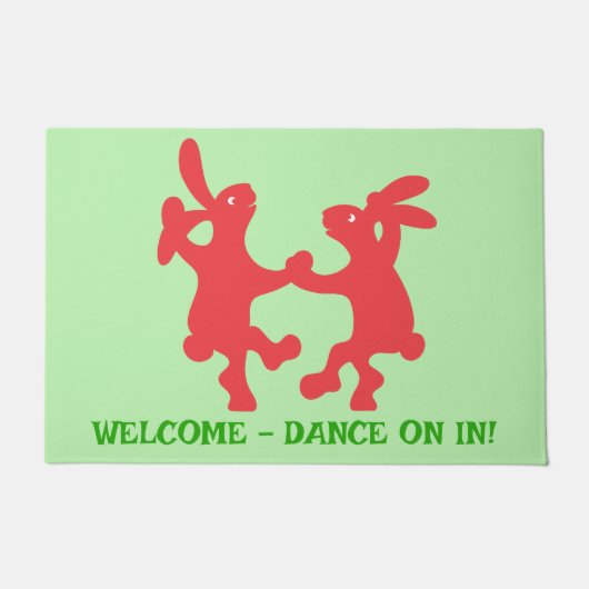 Jitterbug Rabbits Fußmatte (Vorderseite)