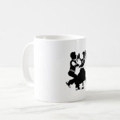 Jitterbug Silhouette Kaffeetasse (Vorderseite Links)
