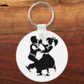 Jitterbug-Silhouette Schlüsselanhänger (Vorderseite)