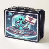 Jitters am ersten Tag - Alien Edition Metall Brotdose (Rückseite)