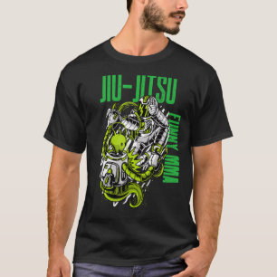 Jiu Jitsu Alien Vs Astronaut kämpfen MIXED MARTIAL T-Shirt