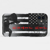Jiu Jitsu American Flag Black Case-Mate iPhone Hülle (Rückseite (Horizontal))
