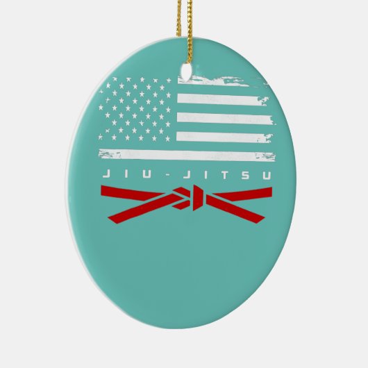 Jiu Jitsu Apparel Red Belt Jiu Keramik Ornament (Rechts)