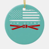 Jiu Jitsu Apparel Red Belt Jiu Keramik Ornament (Vorne)