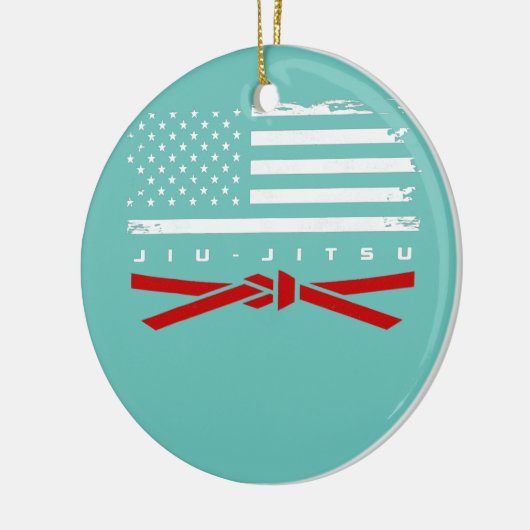 Jiu Jitsu Apparel Red Belt Jiu Keramik Ornament (Links)