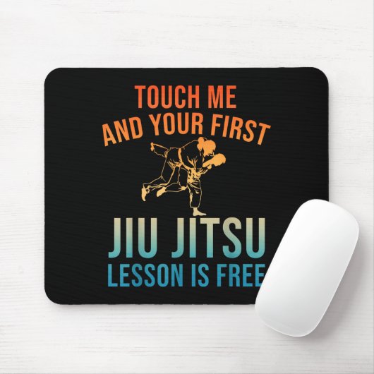 Jiu Jitsu Art For Men Women Brazilian Jujitsu Bjj Mousepad (Mit Mouse)