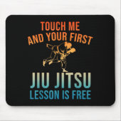 Jiu Jitsu Art For Men Women Brazilian Jujitsu Bjj Mousepad (Vorne)