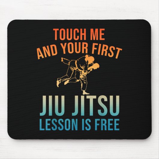 Jiu Jitsu Art For Men Women Brazilian Jujitsu Bjj Mousepad (Vorne)